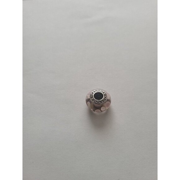 Authentic Pandora Charm Jared Box Pink Bubbles Glass Murano ALE 925 - Picture 3 of 16